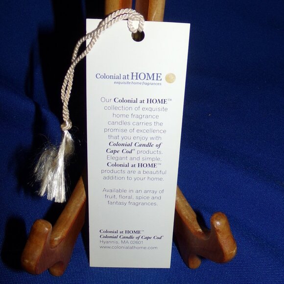 Vintage Colonial at Home Bookmark w/ Tassel - Colonial Candles of Cape Cod - Picture 2 of 4